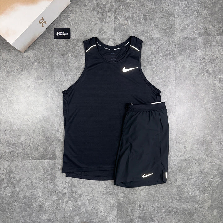 Men's Nike Miler Vest Black, dripuniqueuk