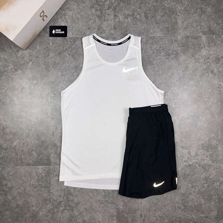 Men's Nike Miler Vest Ice White, dripuniqueuk