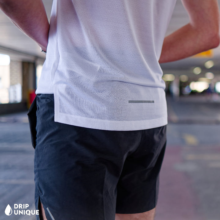 Men's Nike Miler Vest Ice White & Black Flex Stride Shorts Set, dripuniqueuk