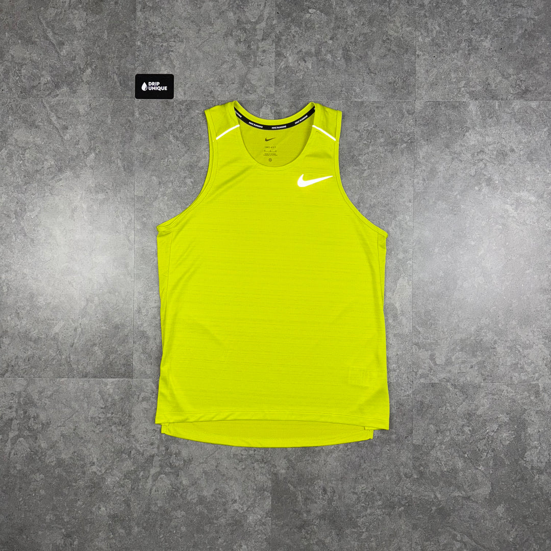 Nike Miler Vest Lime Green, Nike Miler Vest, dripuniqueuk