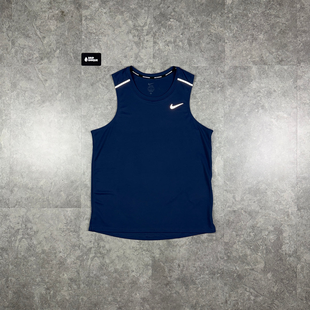 Nike Miler Vest Midnight Navy, nike miler vest, dripuniqueuk