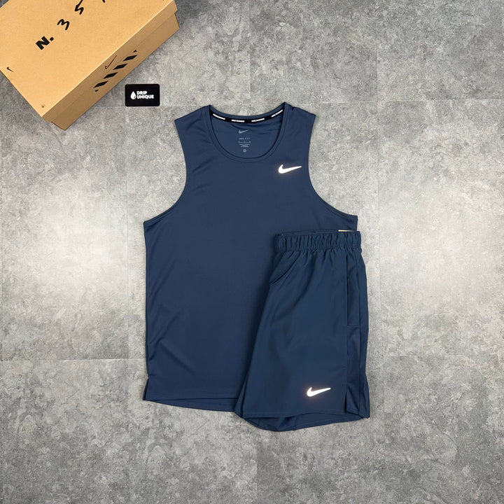Nike Miler Vest Thunder Blue, Nike Miler T-Shirt, dripuniqueuk