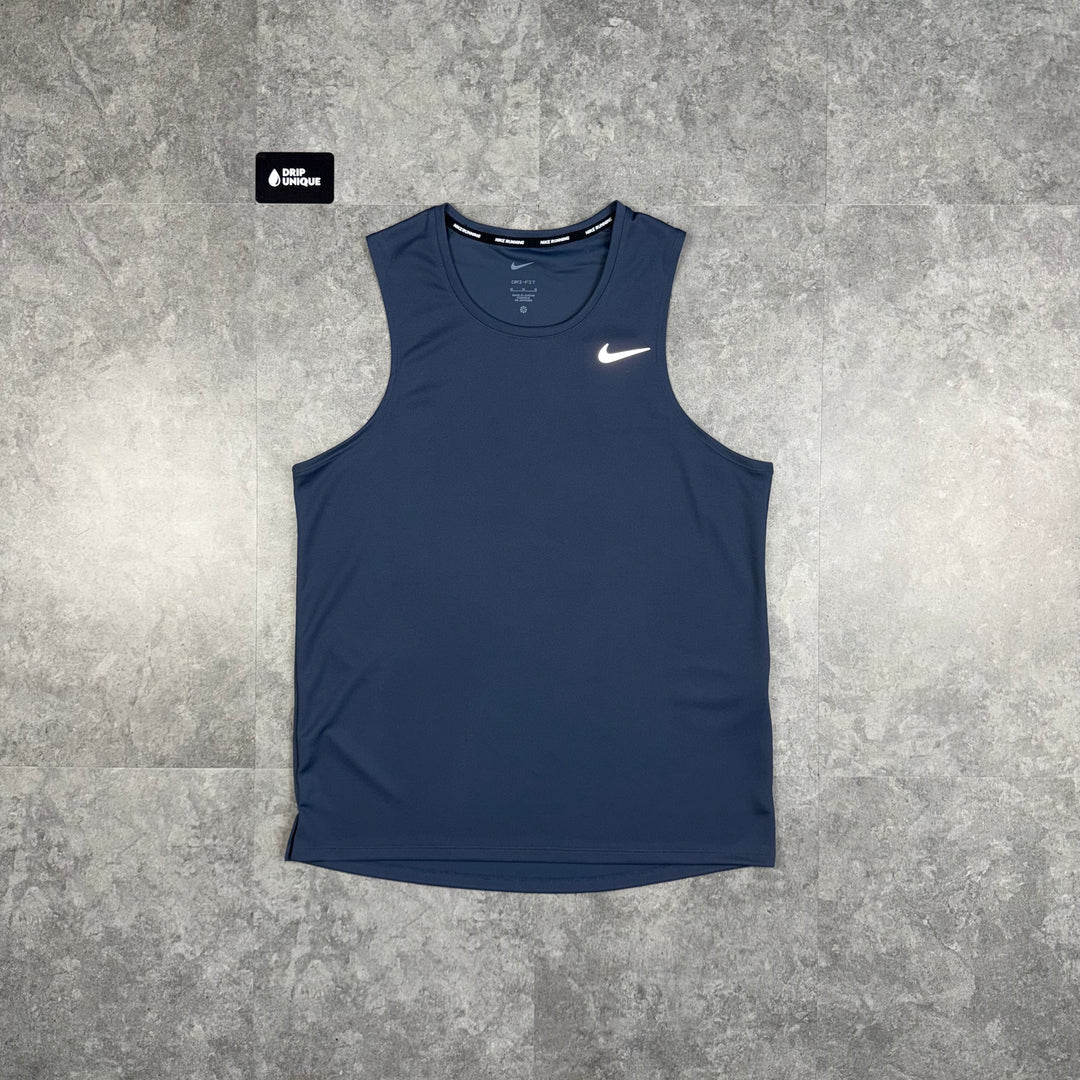 Nike Miler Vest Thunder Blue, Nike Vest dripuniqueuk