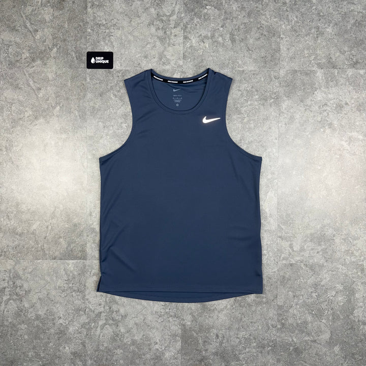 Nike Miler Vest Thunder Blue, Nike Vest dripuniqueuk