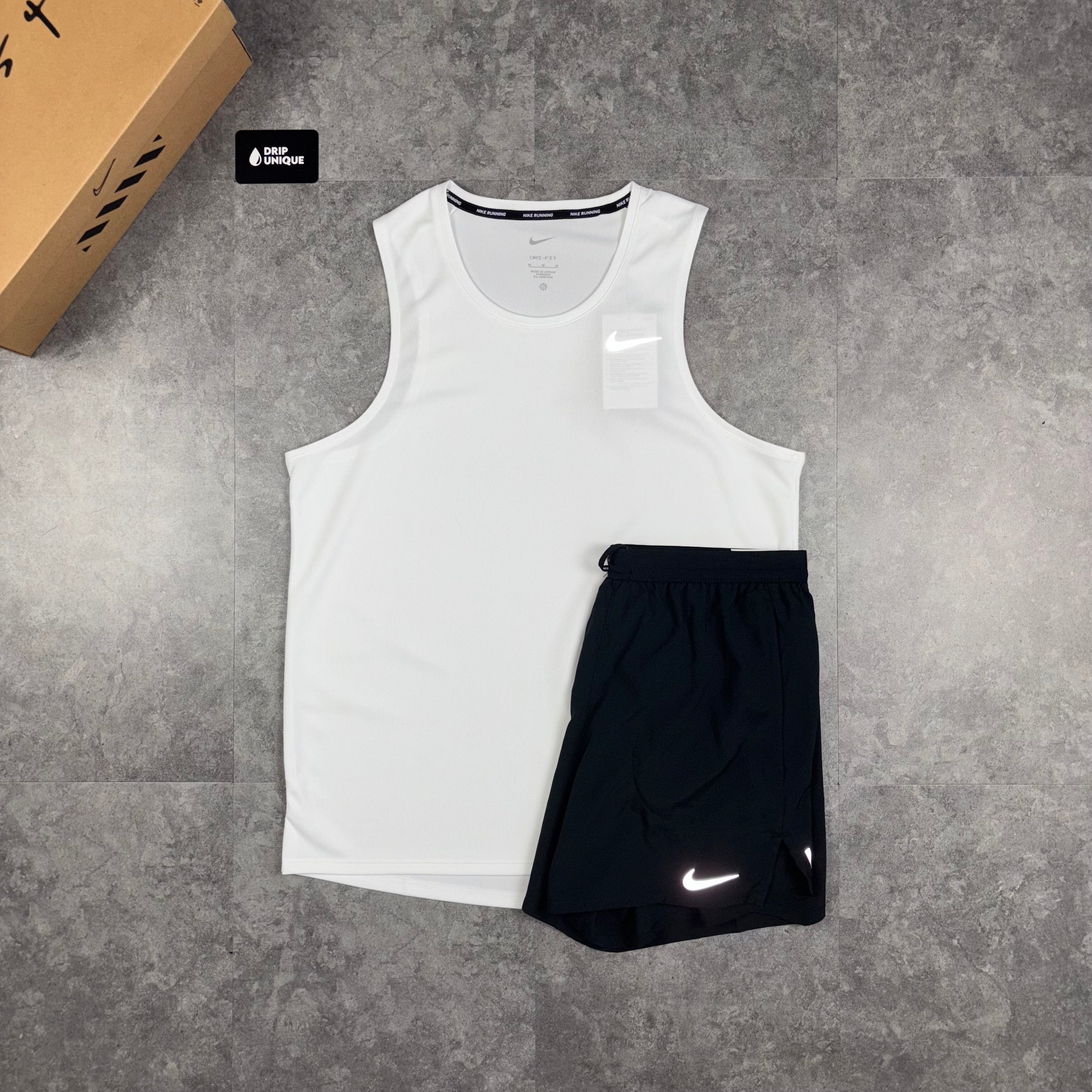 nike white vest mens