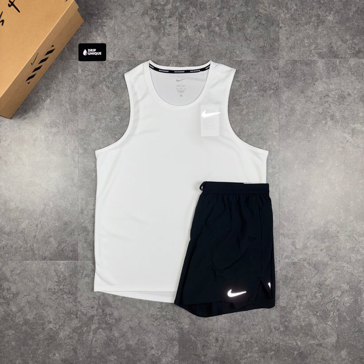 Nike Miler Vest White, Nike Miler Set, dripuniqueuk