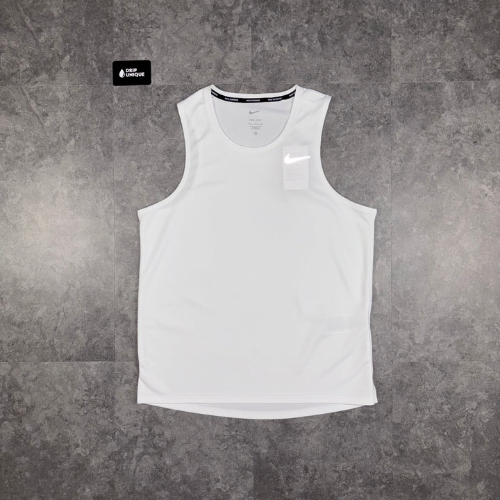 Nike Miler Vest White, Nike Miler Vest, dripuniqueuk