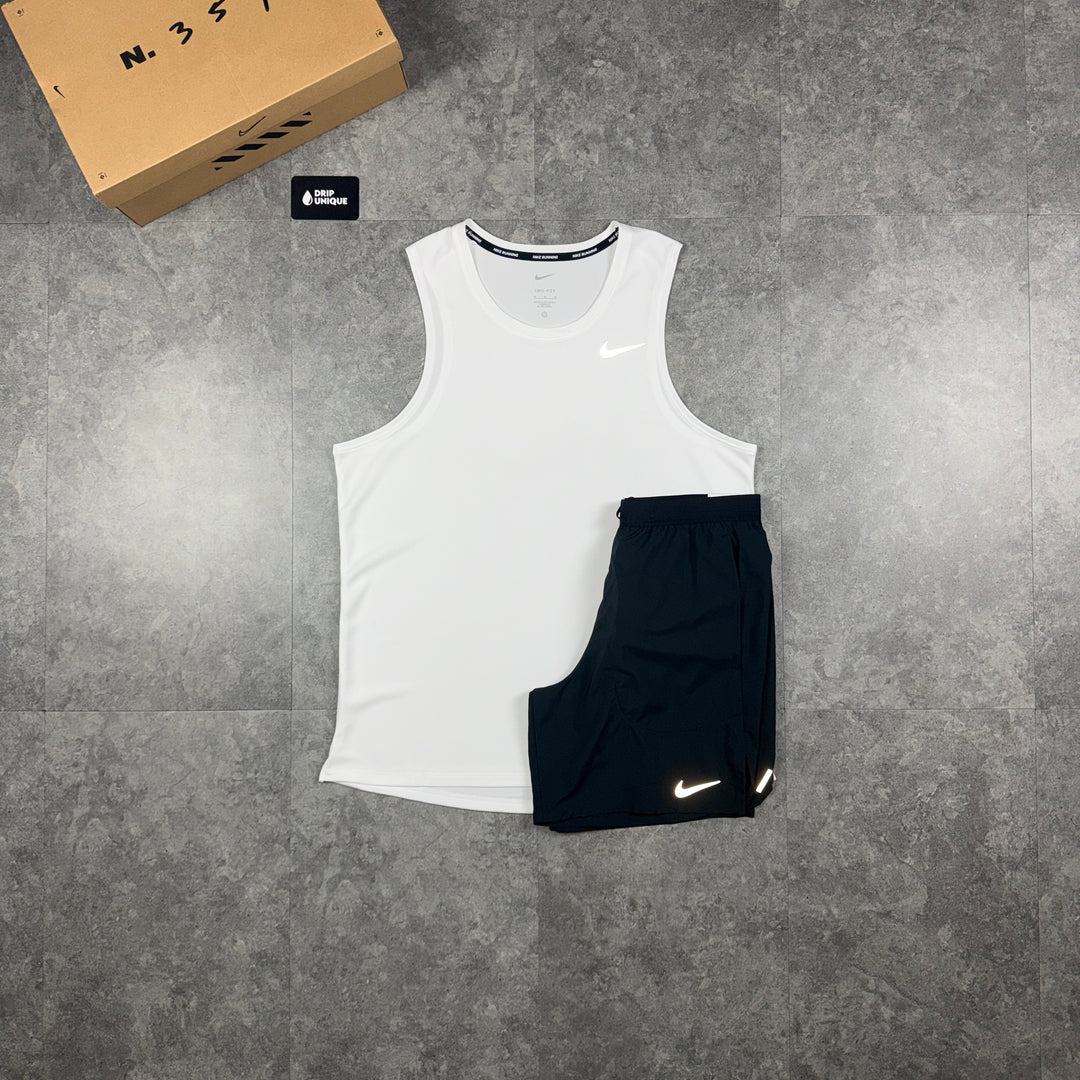 Nike Miler Vest White, nike miler vest, dripuniqueuk