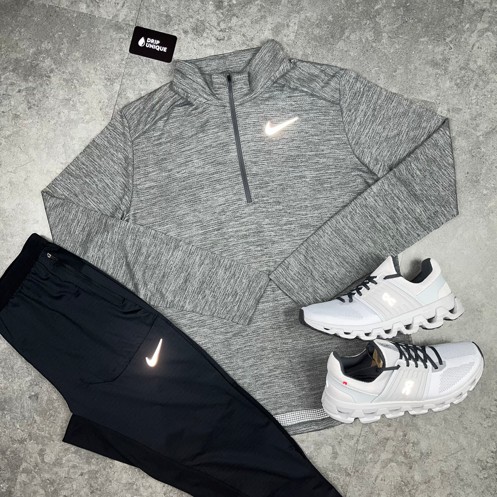 Nike Pacer 1/4 Zip Top Grey, Nike Quarter Zips, dripuniqueuk