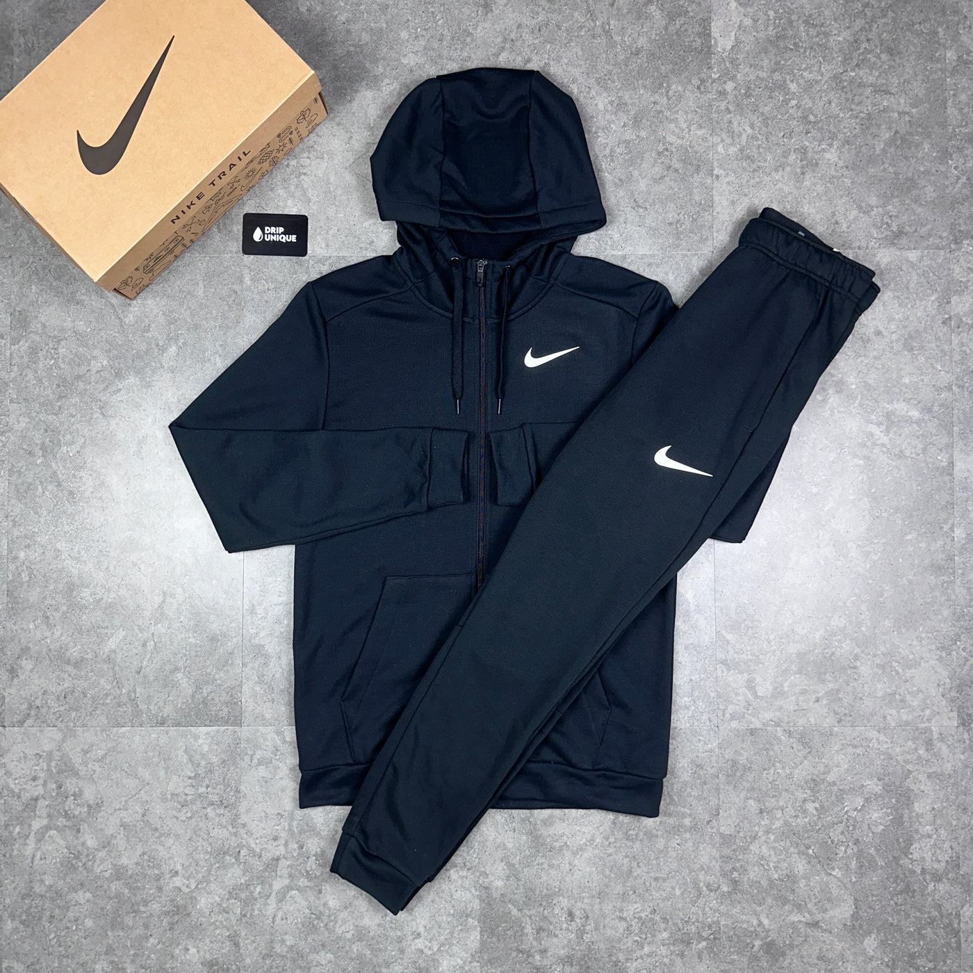 Nike Pro Dri Fit Fleece Set Black dripuniqueuk