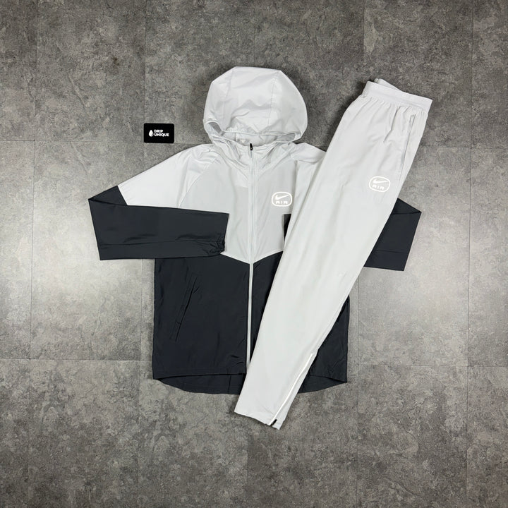Nike Repel Air Miler Windrunner Jacket Grey & White Nike Air Phenom Pants Set, nike sets, dripuniqueuk