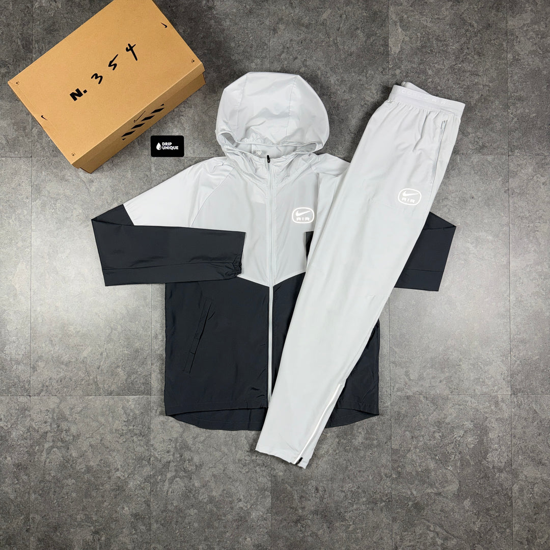 Nike Repel Air Miler Windrunner Jacket Grey & White Nike Air Phenom Pants Set_nike_windrunner_sets_Dripuniqueuk