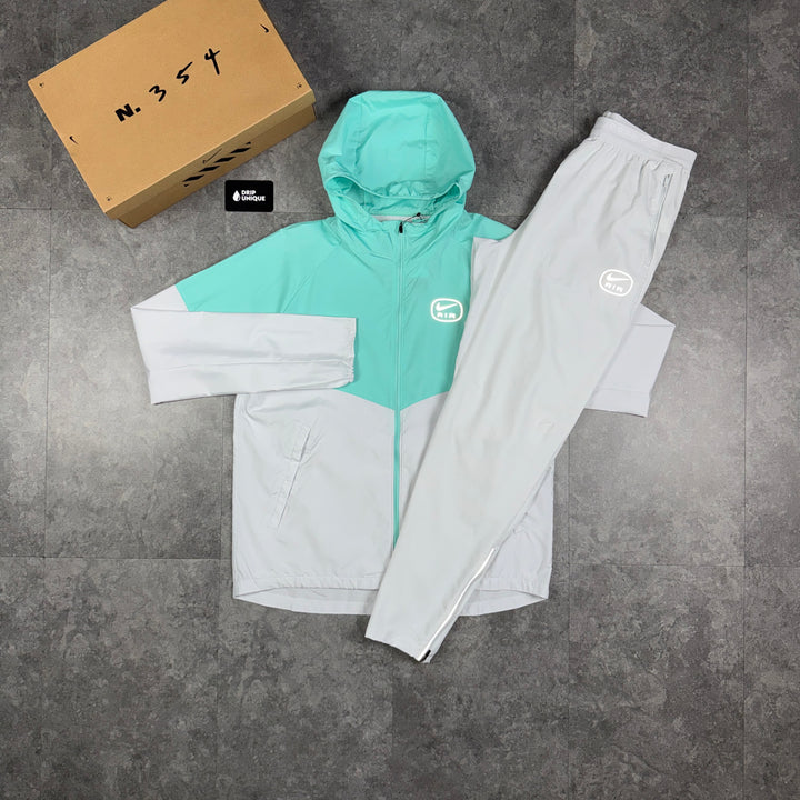 Nike Repel Air Miler Windrunner Jacket Mint & White Nike Air Phenom Pants Set, nike windrunner sets, dripuniqueuk