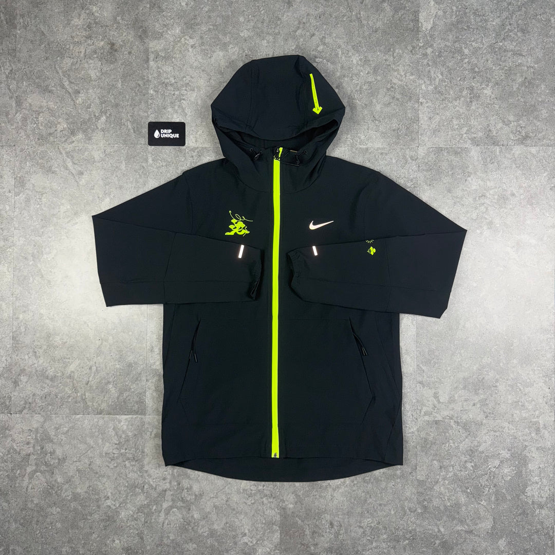 Nike Repel “Just Do It” Windrunner Jacket Black, Nike Windrunner Jacket, dripuniqueuk