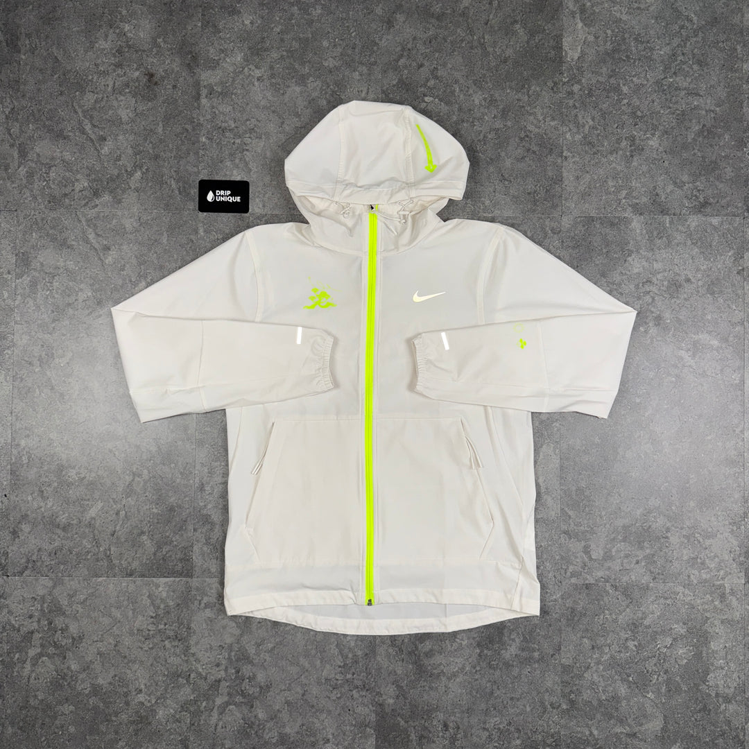 Nike Repel “Just Do It” Windrunner Jacket White, Nike Windrunner Jacket, dripuniqueuk