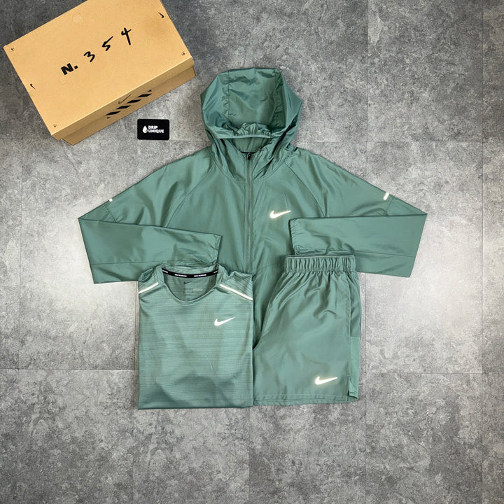 Nike Repel Miler Windrunner Clay Green Bundle, nike 3 piece, dripuniqueuk