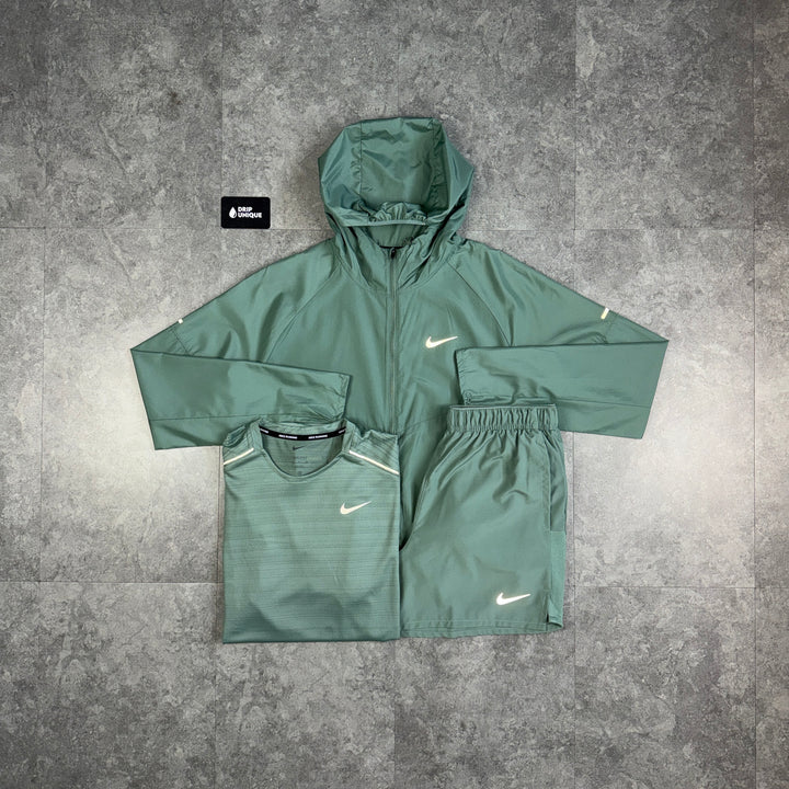Nike Repel Miler Windrunner Clay Green Bundle, nike set, dripuniqueuk