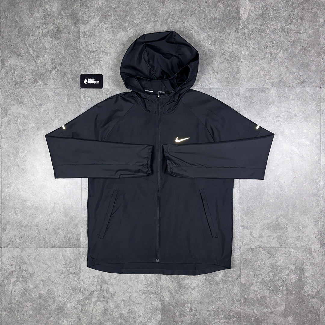 Nike Repel Miler Windrunner Jacket Black, Nike Windrunner Jacket, dripuniqueuk