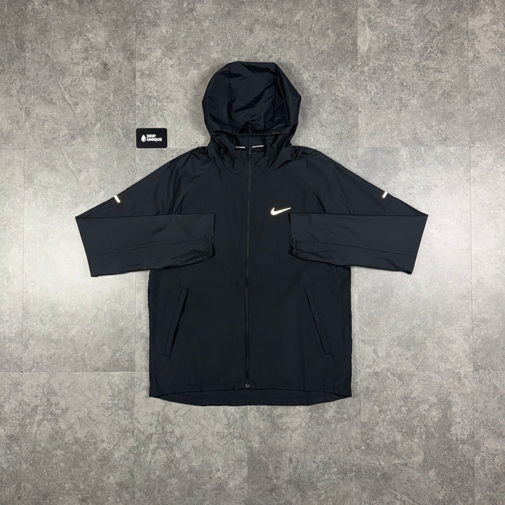 Nike Repel Miler Windrunner Jacket Black, Nike Windrunner Jacket, dripuniqueuk