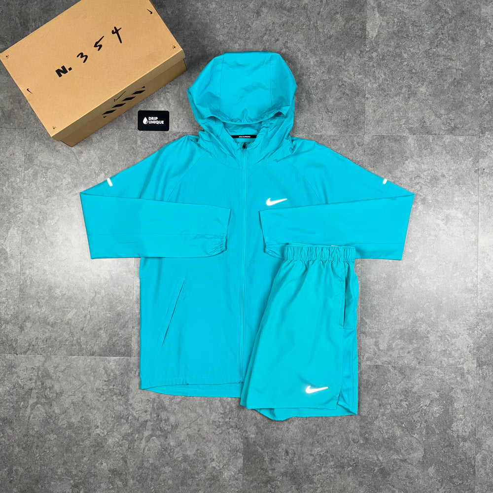 Nike Repel Miler Windrunner Jacket Dusty Cactus & Dusty Cactus Challenger Shorts Set, Nike Sets, dripuniqueuk