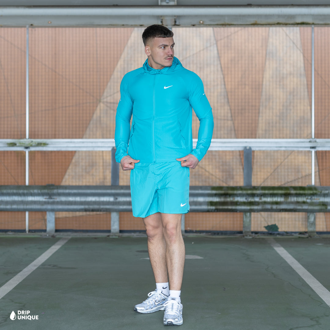 Nike Repel Miler Windrunner Jacket Dusty Cactus & Dusty Cactus Challenger Shorts Set, nike windrunner jacket set, dripuniqueuk