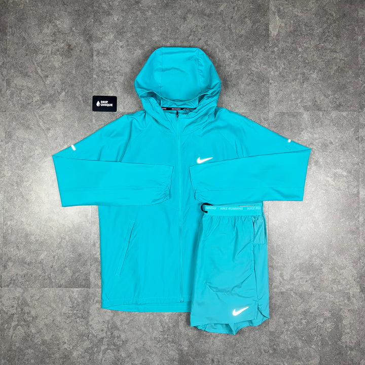 Nike Repel Miler Windrunner Jacket Dusty Cactus & Dusty Cactus Flex Stride Shorts Set, Nike Sets, dripuniqueuk