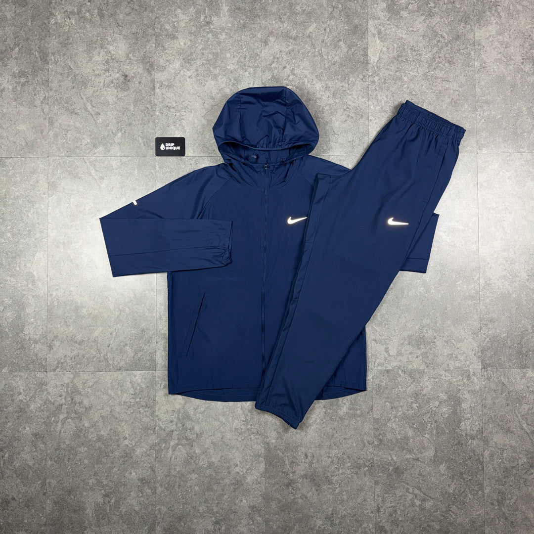 Nike Repel Miler Windrunner Jacket Midnight Navy & Navy Nike Challenger Pants Set, nike set, dripuniqueuk