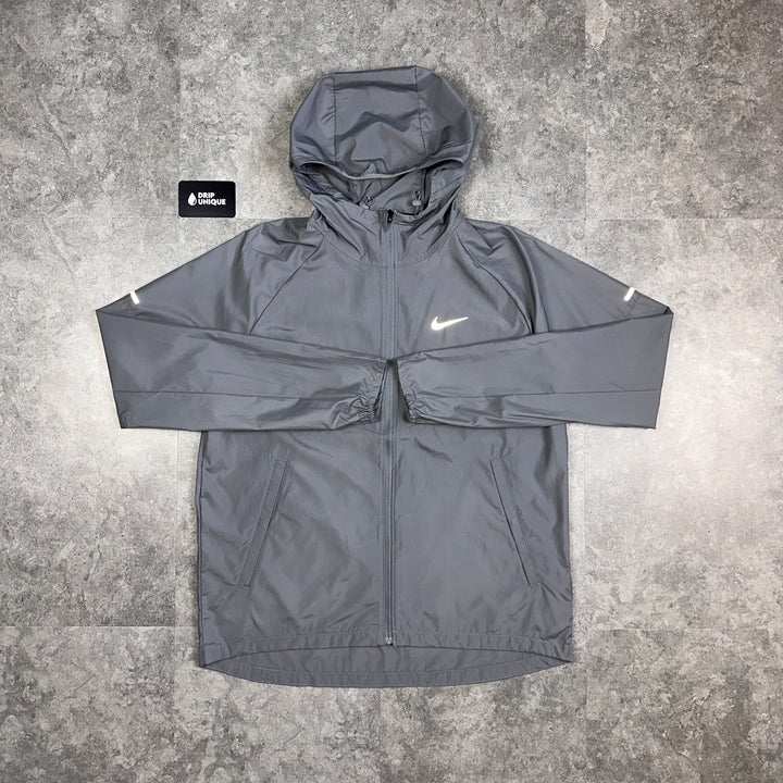 Nike Repel Miler Windrunner Jacket Smoke Grey, Nike Windbreaker, dripuniqueuk