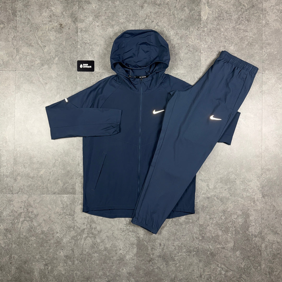 Nike Repel Miler Windrunner Jacket Thunder Blue & Blue Nike Challenger Pants Set, nike sets, dripuniqueuk