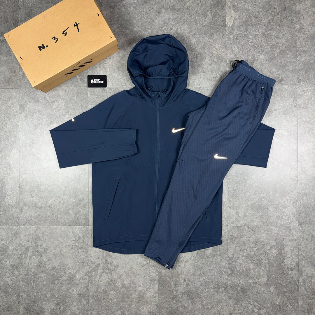 Nike Repel Miler Windrunner Jacket Thunder Blue & Blue Nike Phenom Pants Set, nike jacket set, dripuniqueuk