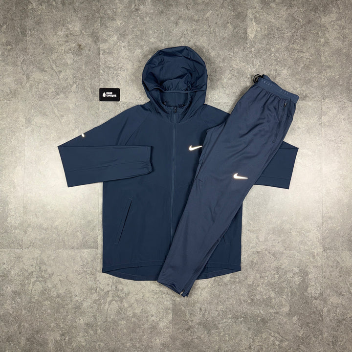 Nike Repel Miler Windrunner Jacket Thunder Blue & Blue Nike Phenom Pants Set, nike set, dripuniqueuk
