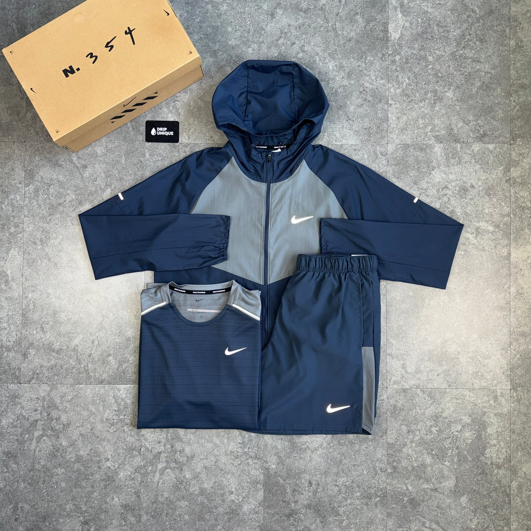 Nike Repel Miler Windrunner Navy / Grey Bundle, nike set, dripuniqueuk