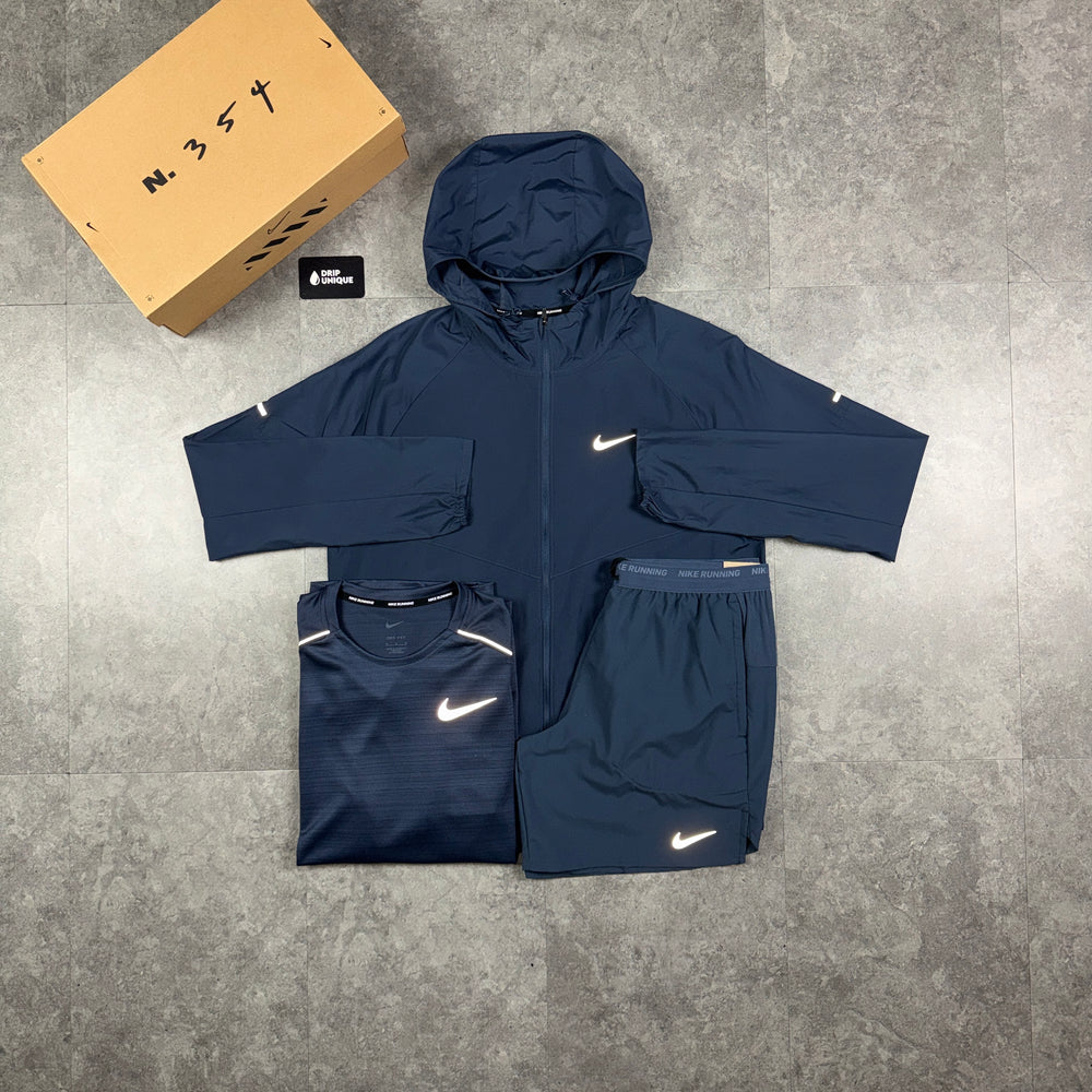 Nike Repel Miler Windrunner Thunder Blue Bundle, nike windrunner 3 piece, dripuniqueuk