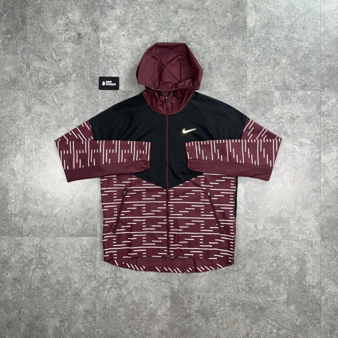 Nike Repel Running Division Flash Windrunner Jacket Maroon, nike jacket, dripuniqueuk