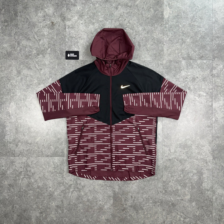 Nike Repel Running Division Flash Windrunner Jacket Maroon, nike jacket, dripuniqueuk