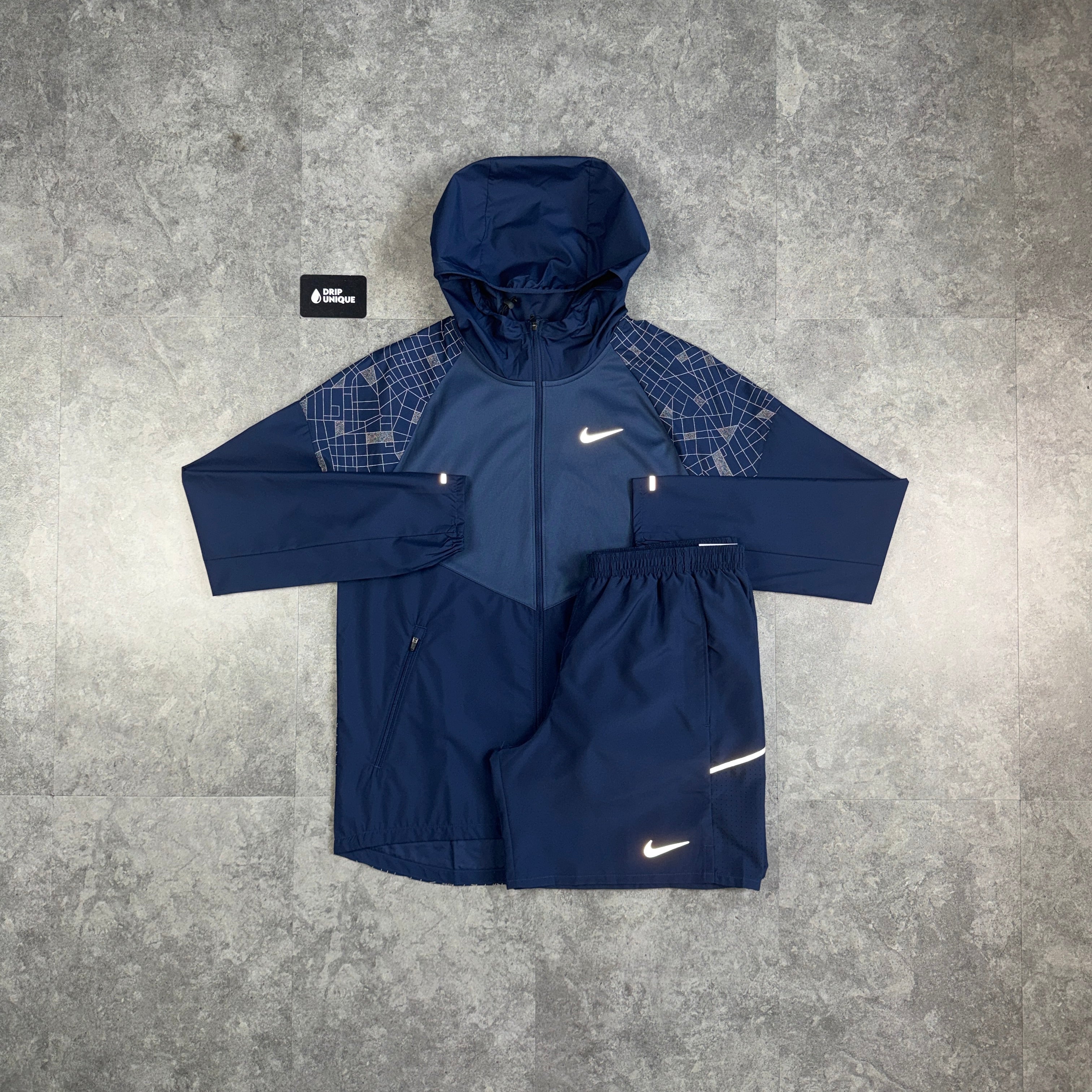 Nike Repel Running Division Windrunner Jacket Navy & Navy