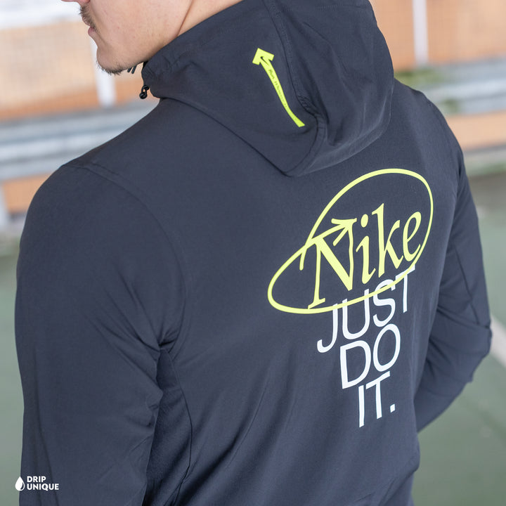 Nike Repel “Just Do It” Windrunner Jacket Black, Nike Windrunner Jacket, dripuniqueuk