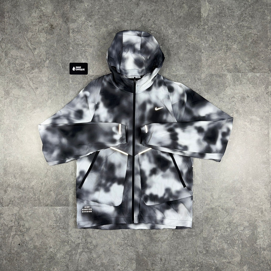 Nike Running Division Distorted Windrunner Jacket Black, Nike Windrunner Jacket, dripuniqueuk