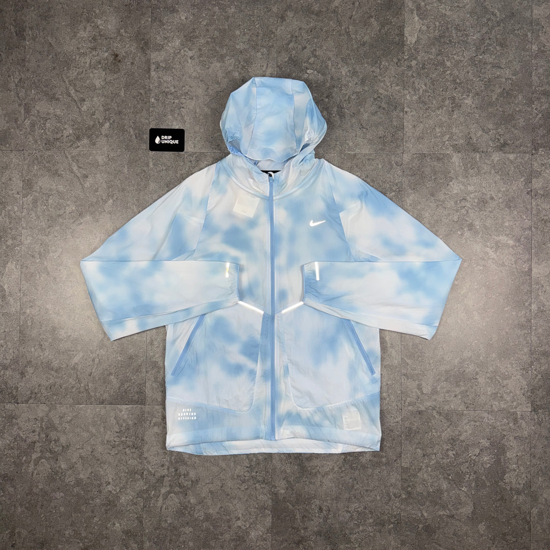 Nike Running Division Distorted Windrunner Jacket Blue, nike jacket, dripuniqueuk