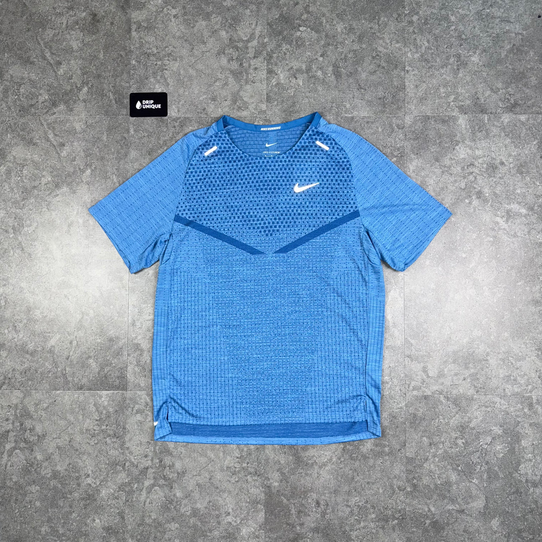 Nike TechKnit T-Shirt Star Blue, Nike Dri Fit T Shirt, dripuniqueuk