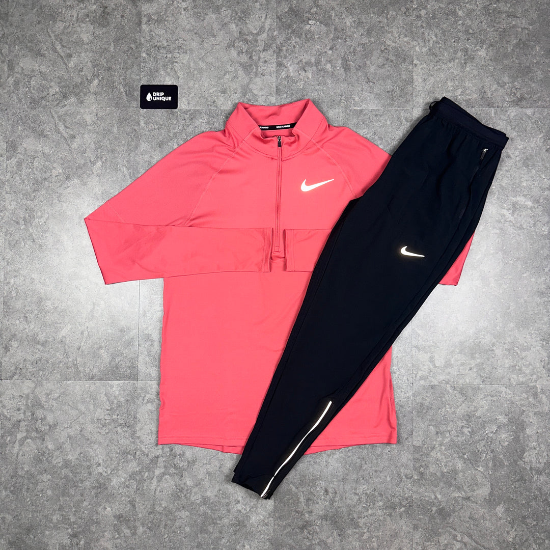 Nike Therma 1/4 Zip Adobe & Black Phenom Pants Set, Nike Sets, dripuniqueuk