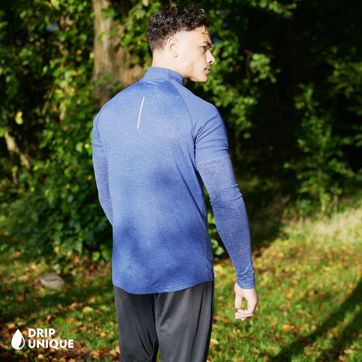 Nike Therma 1/4 Zip Royal Blue & Black Phenom Pants Set, Set Nike, dripuniqueuk