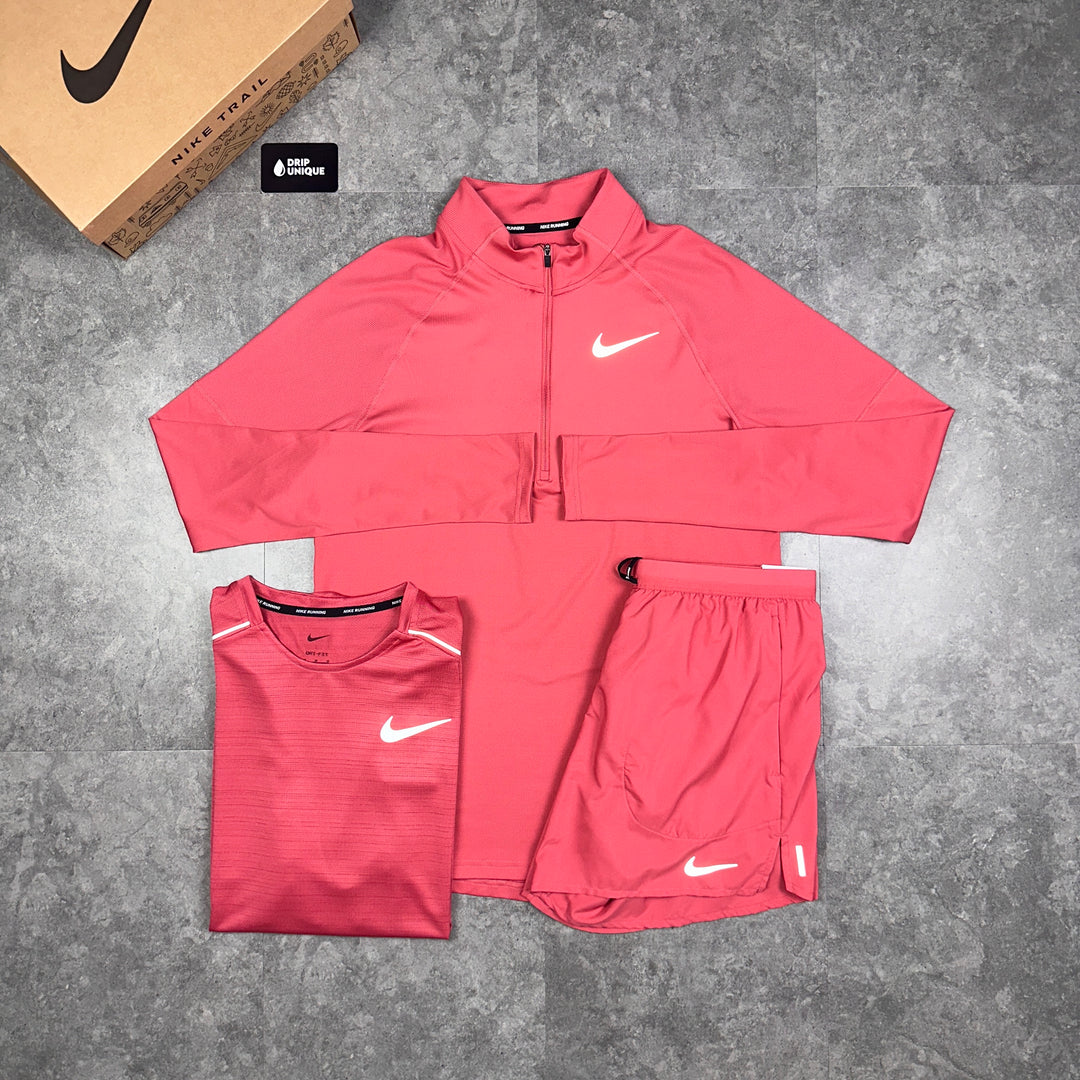 Nike Therma 1/4 Zip Top Adobe, Nike quarter zip, dripuniqueuk