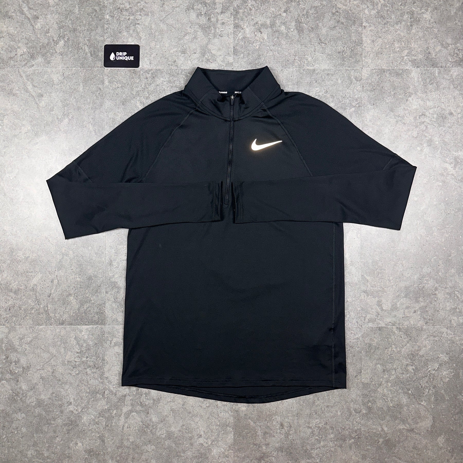 mens black nike quarter zip