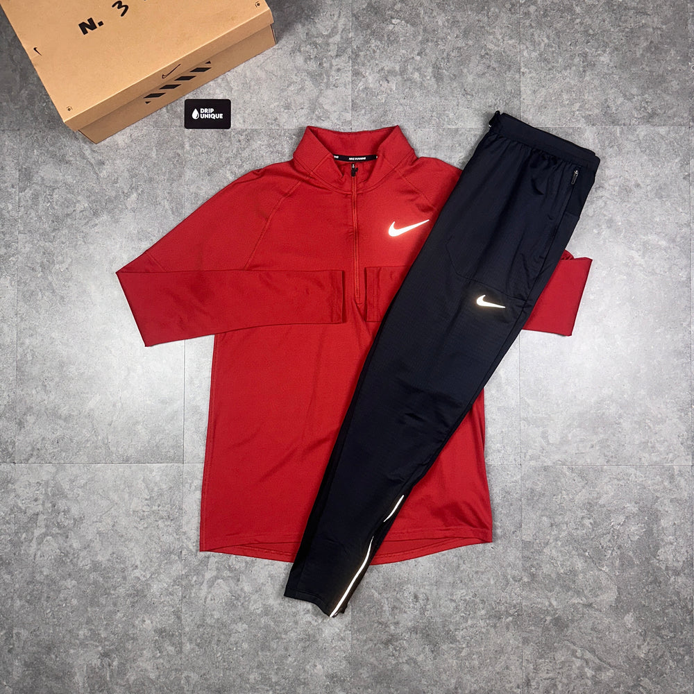 Nike Therma 1/4 Zip Top Bubblegum Red, Nike Quarter Zip, dripuniqueuk