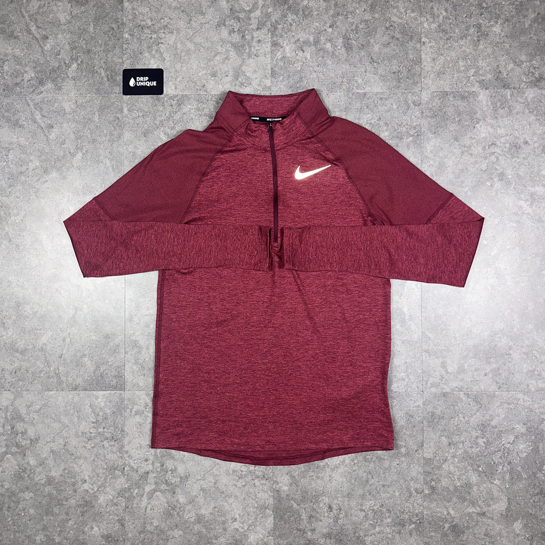 Nike Therma 1/4 Zip Top Midnight Maroon, Nike 1/4 Zips, dripuniqueuk