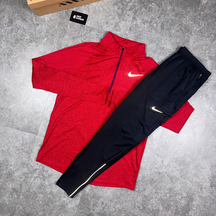 Nike Therma 1/4 Zip Top Red, Nike Half Zips, dripuniqueuk