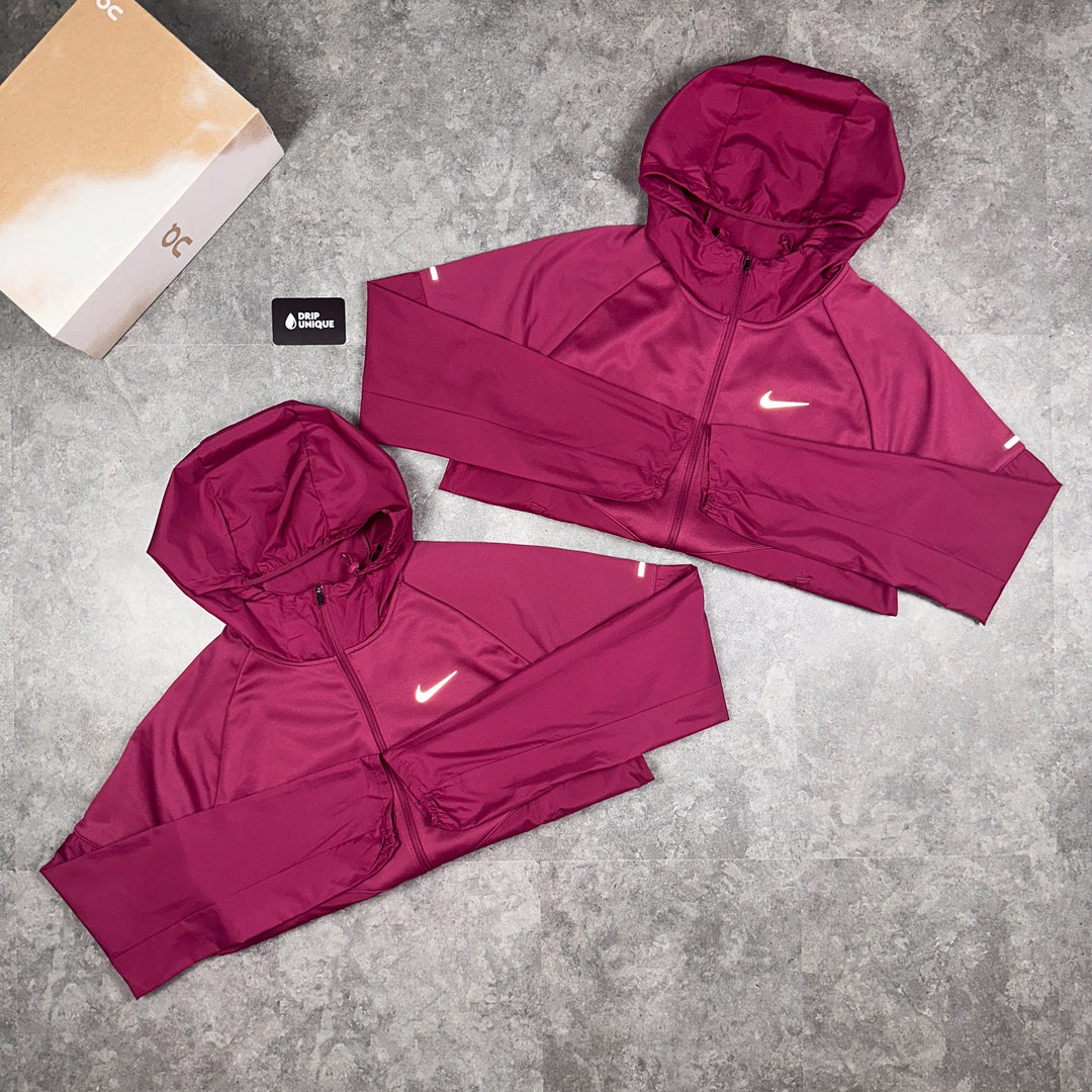 Nike Therma Fit Windrunner Jacket Maroon