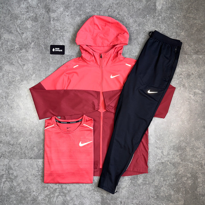 Nike UV Windrunner Adobe Red & Phenom Bundle, Nike Windrunner Set, dripuniqueuk