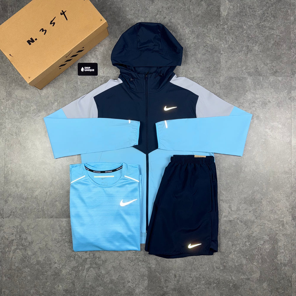 Nike UV Windrunner Aquarius Blue Bundle, Nike Windrunner Set, dripuniqueuk